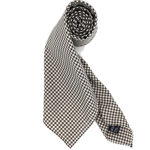 [30% SALE] Brown Gingham Checked Necktie